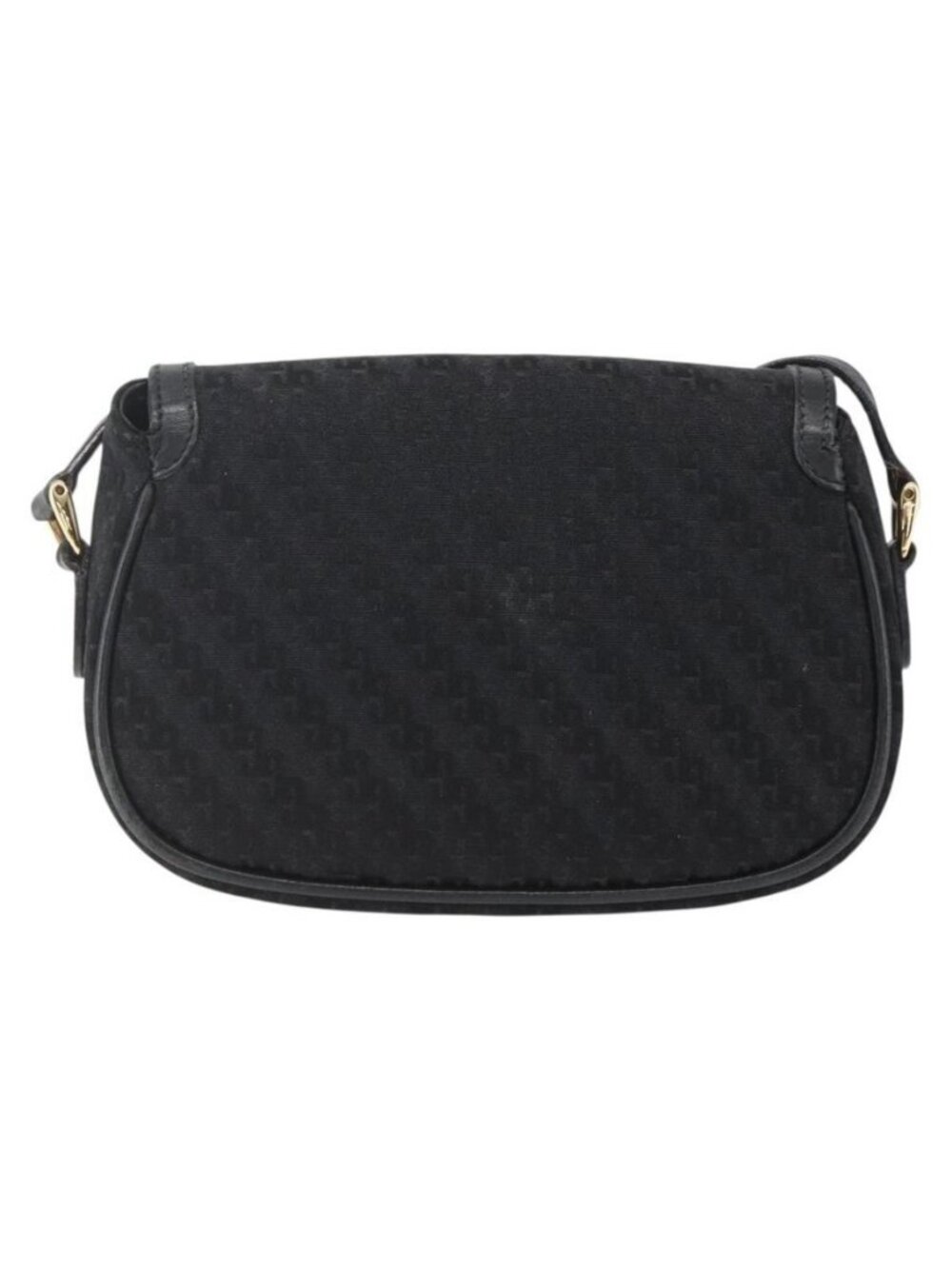 Authentic GUCCI Shoulder Bag Old Gucci Black Gold - Picture 10 of 16